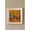 Vincent Van Gogh - Les Alycamps Alycamps - Doğal Ahşap Çerçeveli Taş Tablo