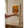 Vincent Van Gogh - Les Alycamps Alycamps - Doğal Ahşap Çerçeveli Taş Tablo