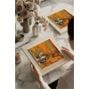 Vincent Van Gogh - Les Alycamps Alycamps - Doğal Ahşap Çerçeveli Taş Tablo