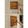 Vincent Van Gogh - Les Alycamps Alycamps - Doğal Ahşap Çerçeveli Taş Tablo