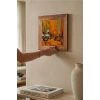 Vincent Van Gogh - Les Alycamps Alycamps - Doğal Ahşap Çerçeveli Taş Tablo