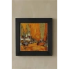 Vincent Van Gogh - Les Alycamps Alycamps - Doğal Ahşap Çerçeveli Taş Tablo