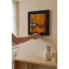 Vincent Van Gogh - Les Alycamps Alycamps - Doğal Ahşap Çerçeveli Taş Tablo