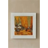 Vincent Van Gogh - Les Alycamps Alycamps - Doğal Ahşap Çerçeveli Taş Tablo