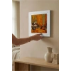 Vincent Van Gogh - Les Alycamps Alycamps - Doğal Ahşap Çerçeveli Taş Tablo