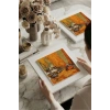 Vincent Van Gogh - Les Alycamps Alycamps - Doğal Ahşap Çerçeveli Taş Tablo