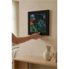 Vincent Van Gogh - Doctor Gachets Garden in Auvers - Doğal Ahşap Çerçeveli Taş Tablo