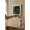 Vincent Van Gogh - Doctor Gachets Garden in Auvers - Doğal Ahşap Çerçeveli Taş Tablo
