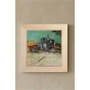 Vincent Van Gogh - Encampment of Gypsies with Caravans - Doğal Ahşap Çerçeveli Taş Tablo