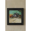 Vincent Van Gogh - Encampment of Gypsies with Caravans - Doğal Ahşap Çerçeveli Taş Tablo
