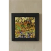 Vincent Van Gogh - Garden at Arles - Doğal Ahşap Çerçeveli Taş Tablo