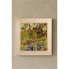 Vincent Van Gogh - Garden at Arles - Doğal Ahşap Çerçeveli Taş Tablo