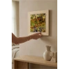 Vincent Van Gogh - Garden at Arles - Doğal Ahşap Çerçeveli Taş Tablo