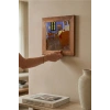 Vincent Van Gogh - The Room - Doğal Ahşap Çerçeveli Taş Tablo
