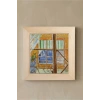 Vincent Van Gogh - Butcher Shop - Doğal Ahşap Çerçeveli Taş Tablo