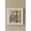 Vincent Van Gogh - Butcher Shop - Doğal Ahşap Çerçeveli Taş Tablo