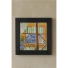 Vincent Van Gogh - Butcher Shop - Doğal Ahşap Çerçeveli Taş Tablo