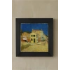 Vincent Van Gogh - The House - Doğal Ahşap Çerçeveli Taş Tablo