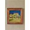 Vincent Van Gogh - The House - Doğal Ahşap Çerçeveli Taş Tablo