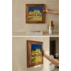 Vincent Van Gogh - The House - Doğal Ahşap Çerçeveli Taş Tablo