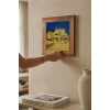 Vincent Van Gogh - The House - Doğal Ahşap Çerçeveli Taş Tablo