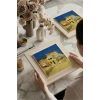 Vincent Van Gogh - The House - Doğal Ahşap Çerçeveli Taş Tablo