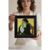 Vincent Van Gogh - Madame Ginouxen Arlesienne - Doğal Ahşap Çerçeveli Taş Tablo