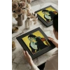 Vincent Van Gogh - Madame Ginouxen Arlesienne - Doğal Ahşap Çerçeveli Taş Tablo