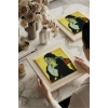 Vincent Van Gogh - Madame Ginouxen Arlesienne - Doğal Ahşap Çerçeveli Taş Tablo