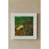 Vincent Van Gogh - De stoel van Gauguin - Doğal Ahşap Çerçeveli Taş Tablo