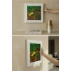 Vincent Van Gogh - De stoel van Gauguin - Doğal Ahşap Çerçeveli Taş Tablo
