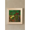 Vincent Van Gogh - De stoel van Gauguin - Doğal Ahşap Çerçeveli Taş Tablo