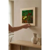 Vincent Van Gogh - De stoel van Gauguin - Doğal Ahşap Çerçeveli Taş Tablo