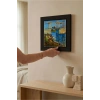 Vincent Van Gogh - Langlois Köprüsü - Doğal Ahşap Çerçeveli Taş Tablo
