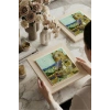 Vincent Van Gogh - The Old Mill - Doğal Ahşap Çerçeveli Taş Tablo