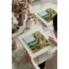 Vincent Van Gogh - The Old Mill - Doğal Ahşap Çerçeveli Taş Tablo