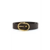Kadın Gold Oval Tokalı Kemer Günlük Pantolon Elbise Kemeri