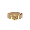 Kadın Gold Oval Tokalı Kemer Günlük Etek Pantolon Elbise Kemeri