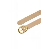 Kadın Gold Oval Tokalı Kemer Günlük Etek Pantolon Elbise Kemeri