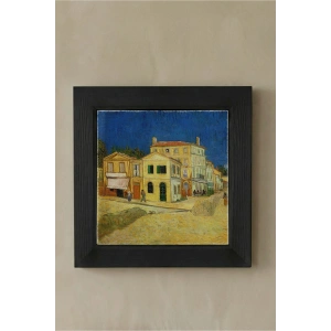 Vincent Van Gogh - The House - Doğal Ahşap Çerçeveli Taş Tablo