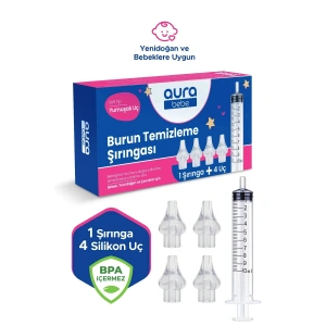 Bebek Burun Yıkama Şırıngası ve 4 Adet Yedek Uç