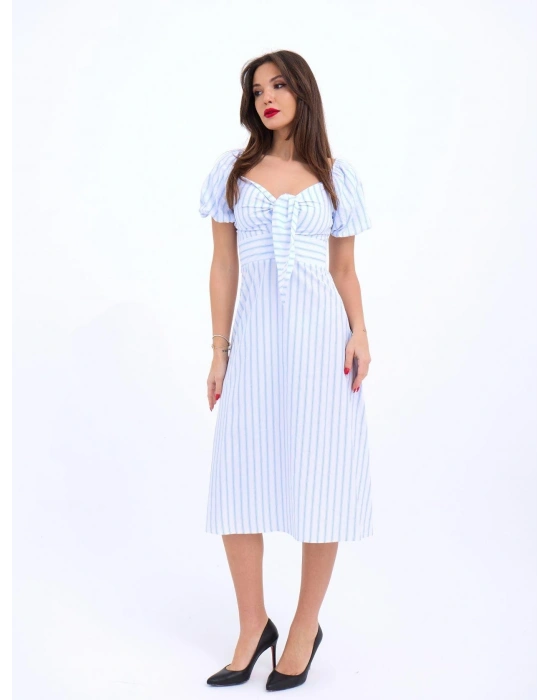5948 ELBİSE-LOS ANGELES ÇİZGİLİ