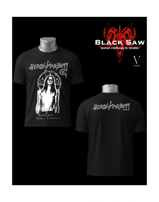 Heroinmakeshappy Black Metal Tshirt