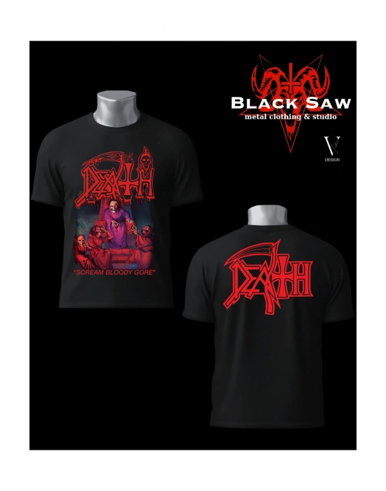 Death Scream Bloody Gore Death Metal Tshirt