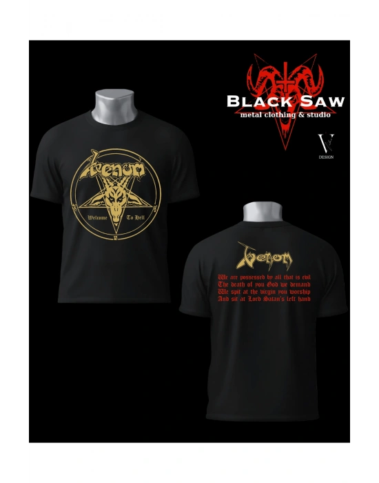 Venom Welcome To Hell Black Metal Grup Tshirt