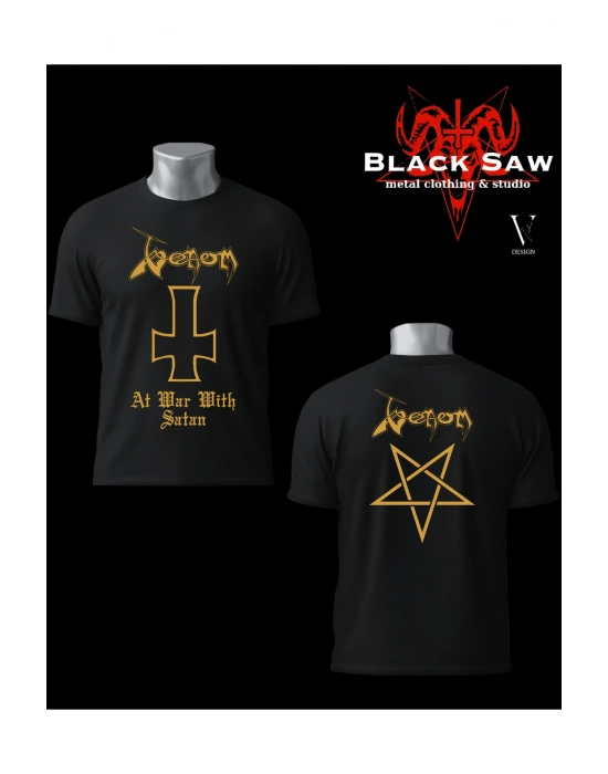 Venom At War With Satan Black Metal Tshirt