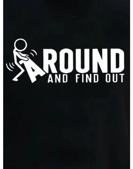 Erkek Around Baskılı Süprem T-shirt
