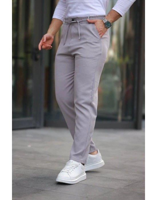 Erkek Beli Bağcıklı Jogger Pantolon