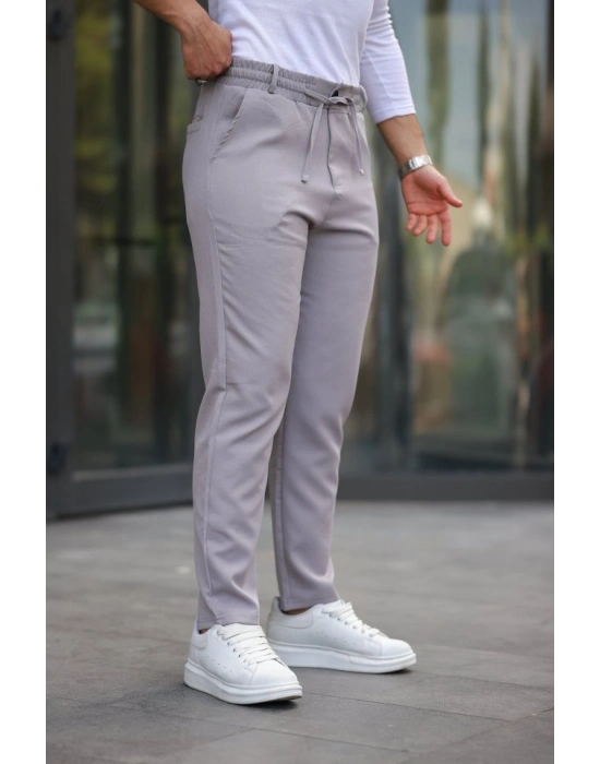 Erkek Beli Bağcıklı Jogger Pantolon