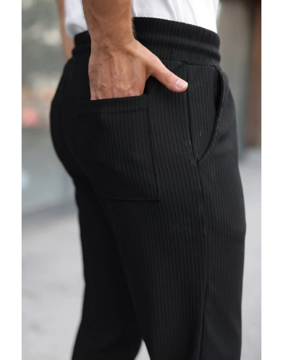 Erkek Fitilli Beli Lastikli Rahat Pantolon